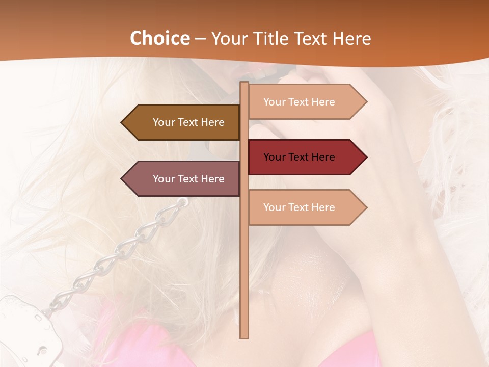 Bikini Hair Caucasian PowerPoint Template