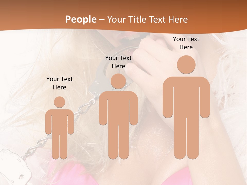 Bikini Hair Caucasian PowerPoint Template