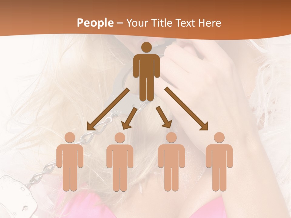 Bikini Hair Caucasian PowerPoint Template