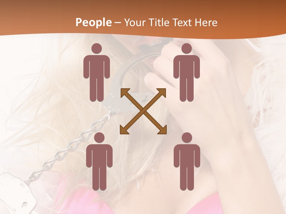 Bikini Hair Caucasian PowerPoint Template