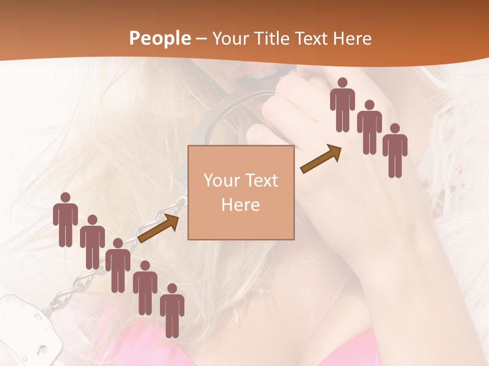 Bikini Hair Caucasian PowerPoint Template