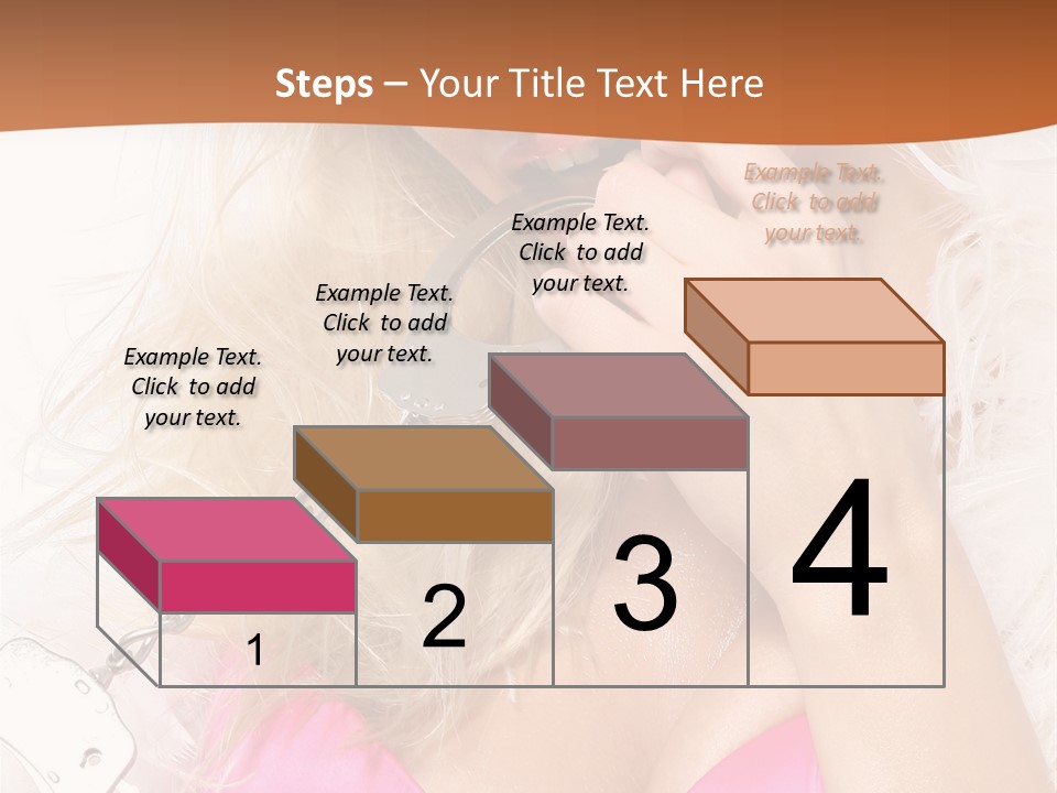 Bikini Hair Caucasian PowerPoint Template