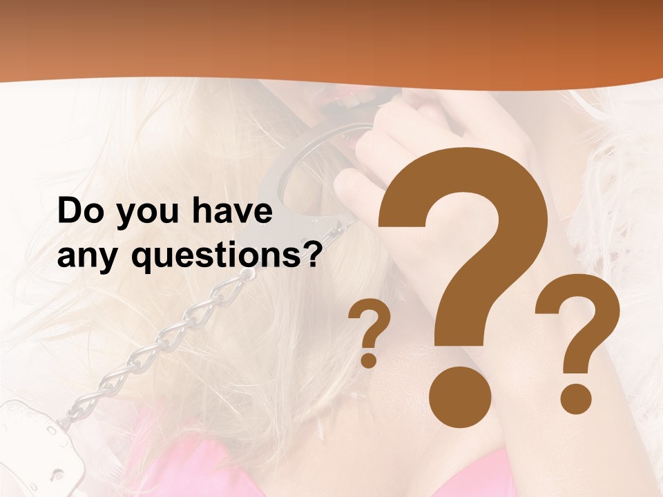 Bikini Hair Caucasian PowerPoint Template