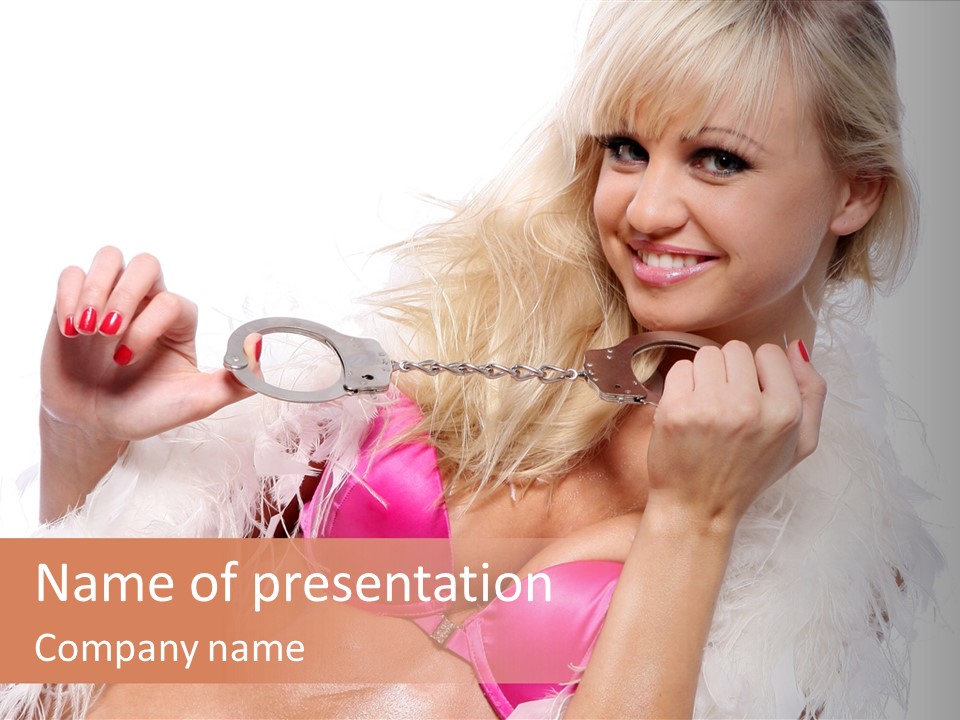 Bra Background Figure PowerPoint Template