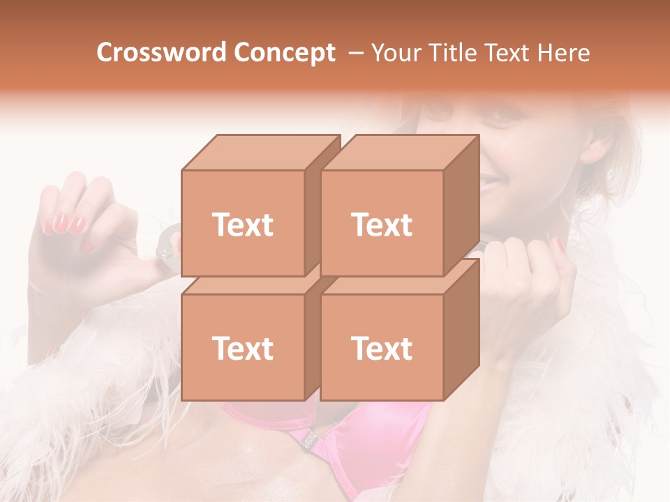 Bra Background Figure PowerPoint Template