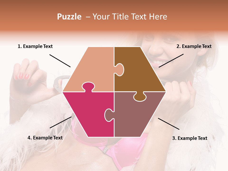 Bra Background Figure PowerPoint Template