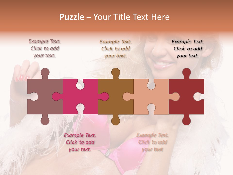 Bra Background Figure PowerPoint Template