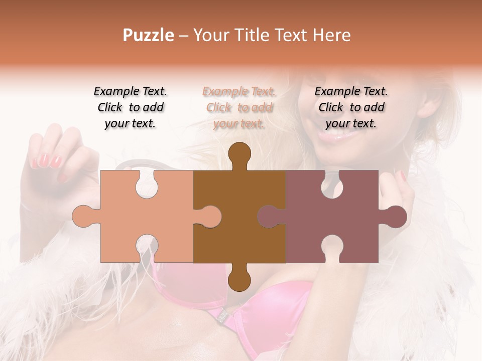 Bra Background Figure PowerPoint Template