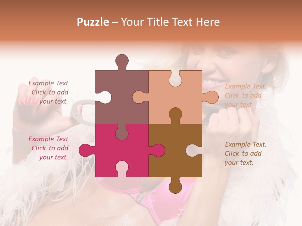 Bra Background Figure PowerPoint Template