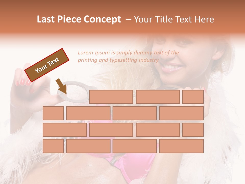 Bra Background Figure PowerPoint Template