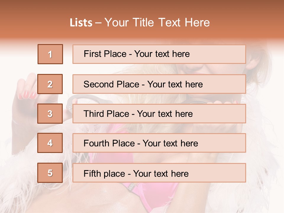 Bra Background Figure PowerPoint Template