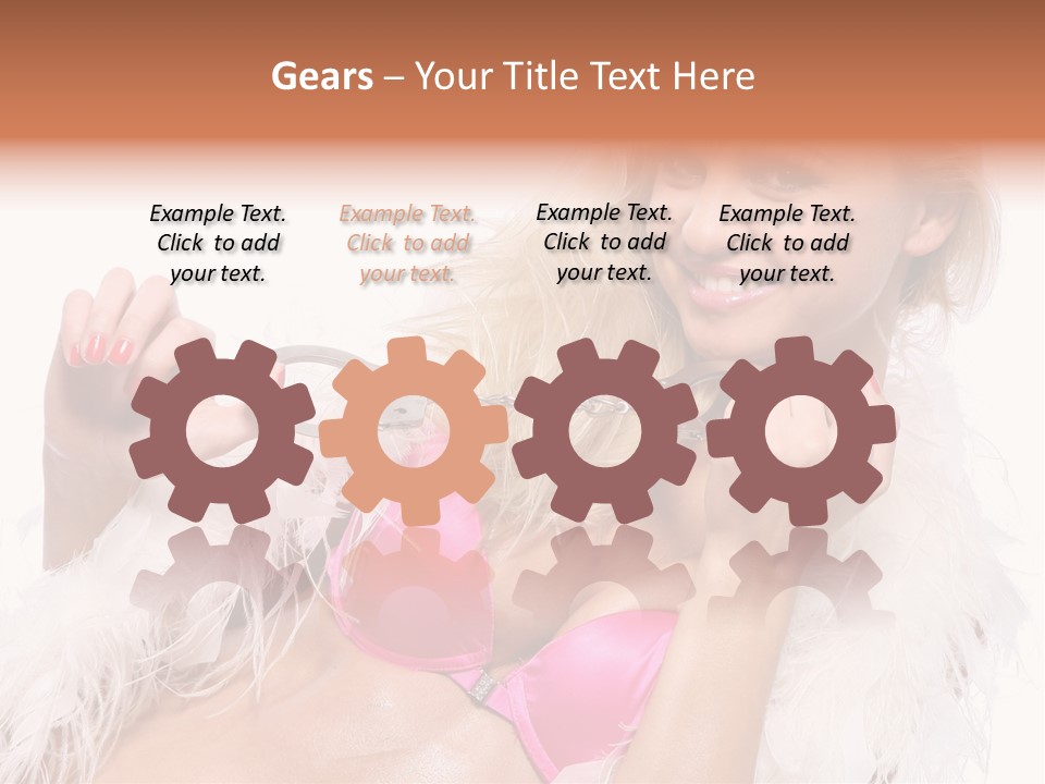 Bra Background Figure PowerPoint Template