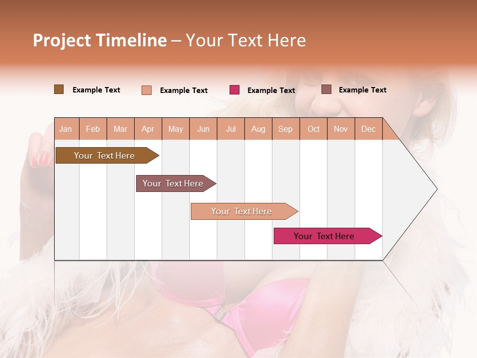 Bra Background Figure PowerPoint Template