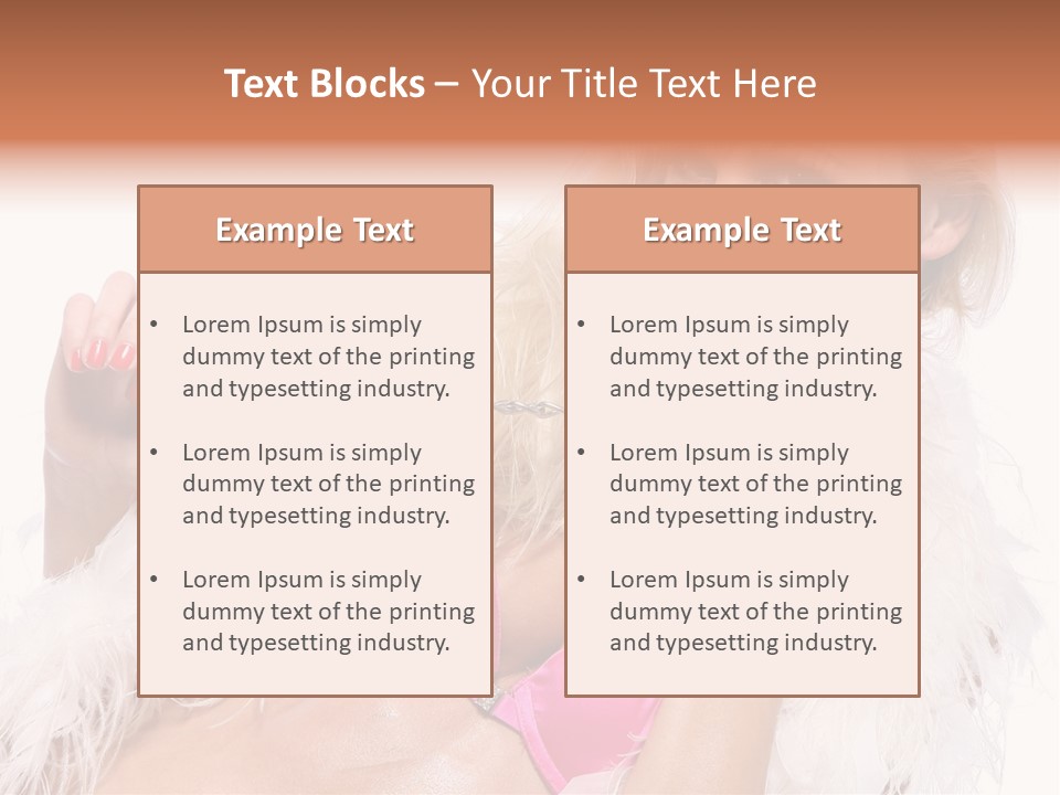 Bra Background Figure PowerPoint Template