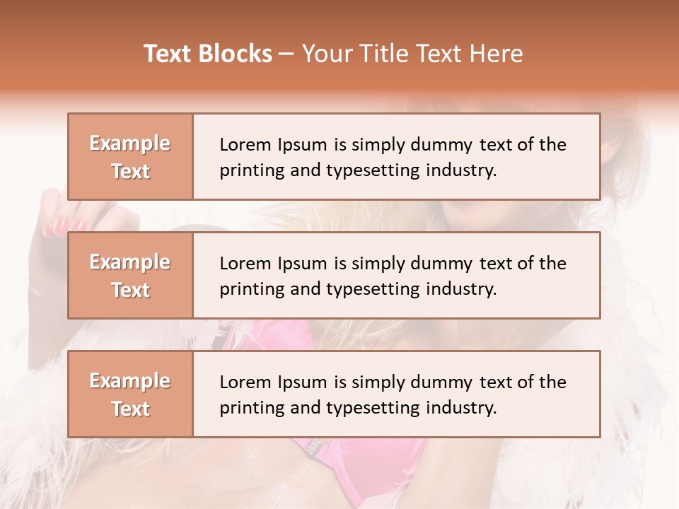 Bra Background Figure PowerPoint Template