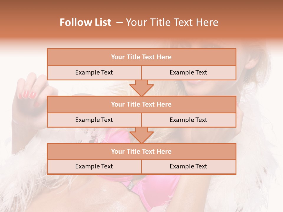 Bra Background Figure PowerPoint Template