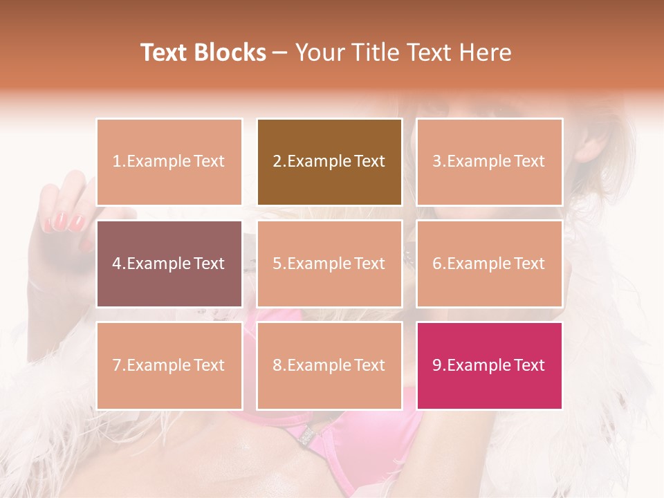 Bra Background Figure PowerPoint Template