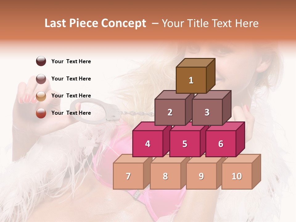 Bra Background Figure PowerPoint Template