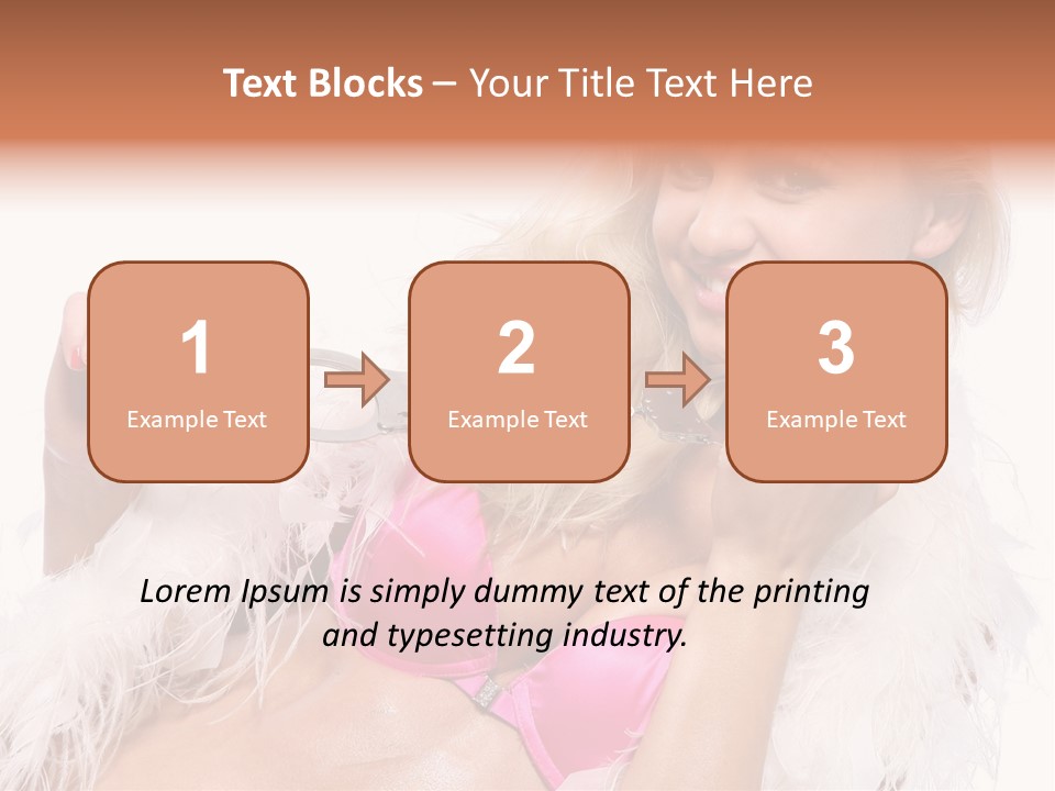 Bra Background Figure PowerPoint Template