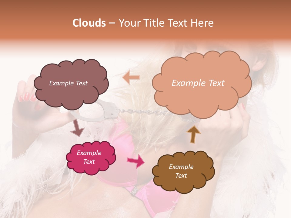 Bra Background Figure PowerPoint Template