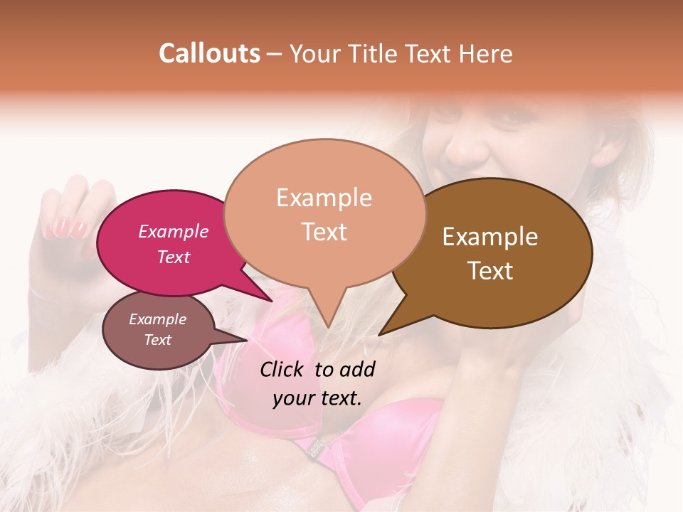 Bra Background Figure PowerPoint Template