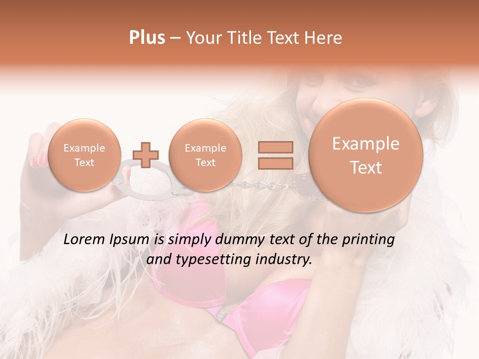 Bra Background Figure PowerPoint Template