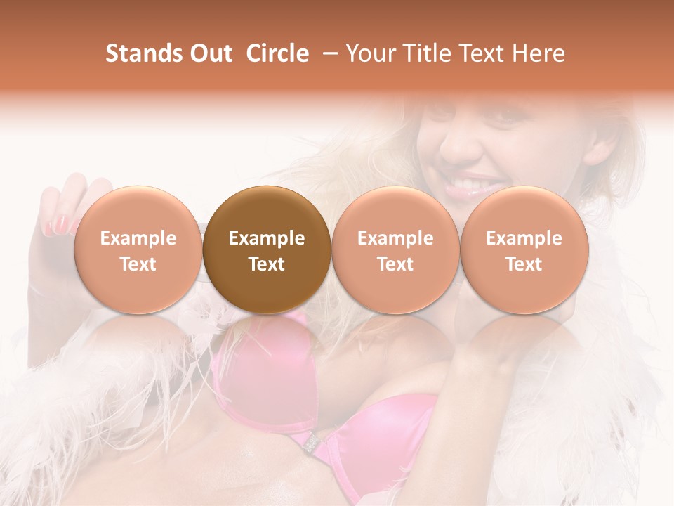 Bra Background Figure PowerPoint Template