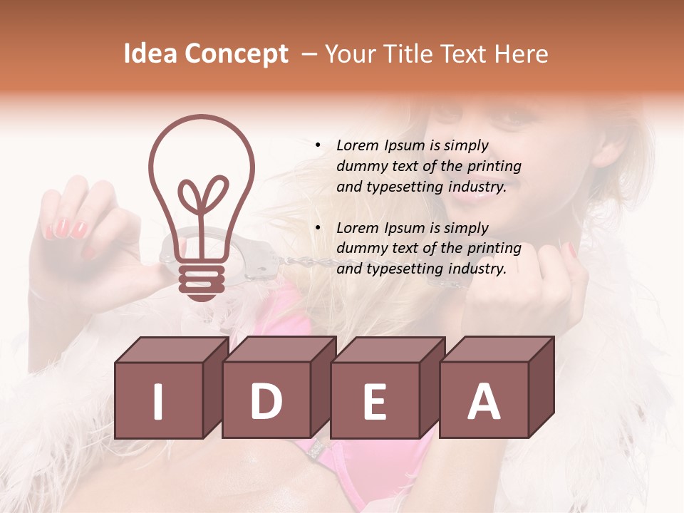 Bra Background Figure PowerPoint Template