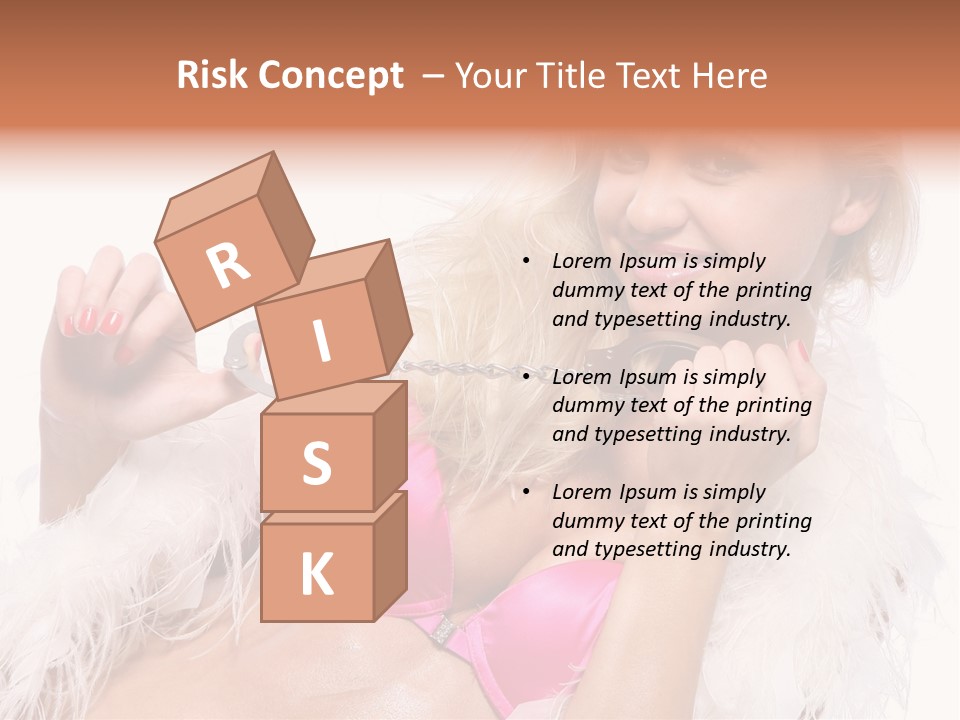 Bra Background Figure PowerPoint Template