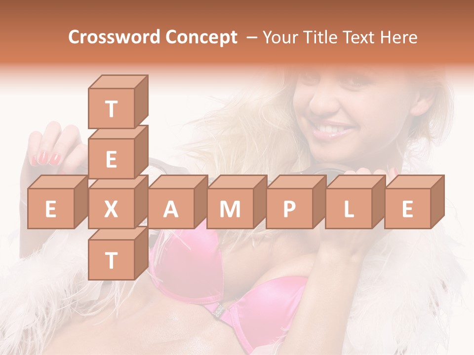 Bra Background Figure PowerPoint Template