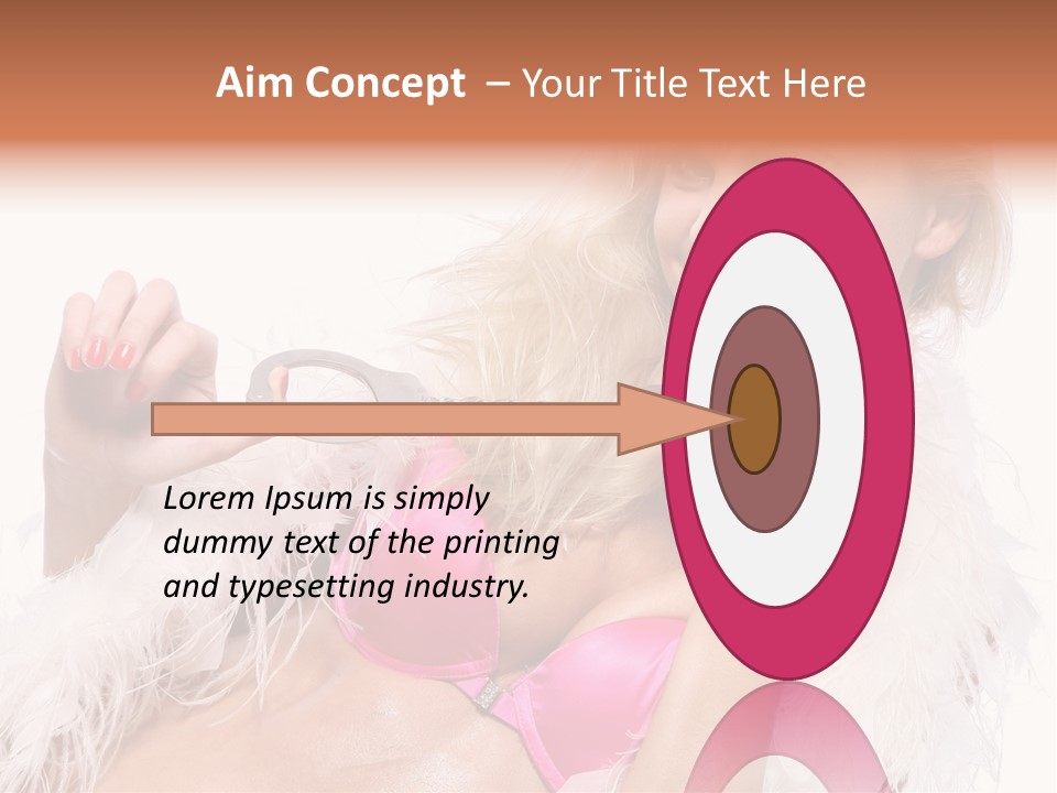 Bra Background Figure PowerPoint Template