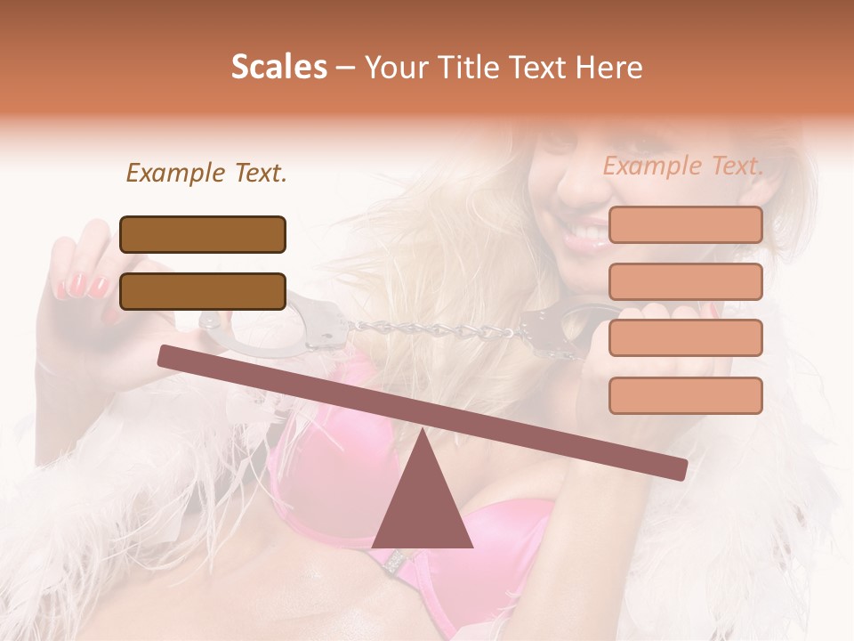 Bra Background Figure PowerPoint Template