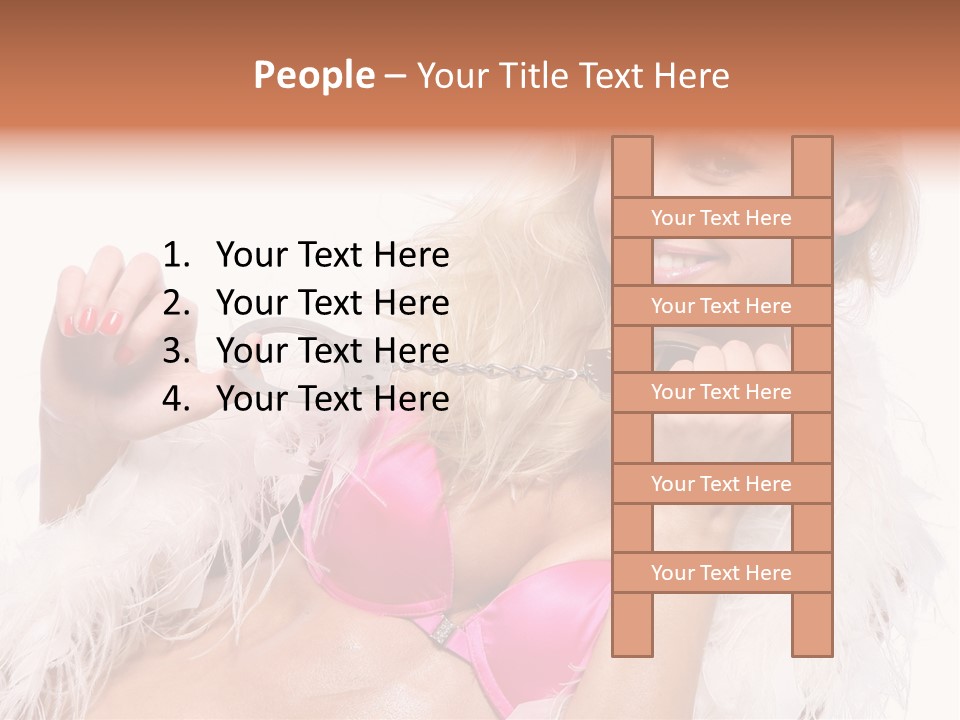 Bra Background Figure PowerPoint Template