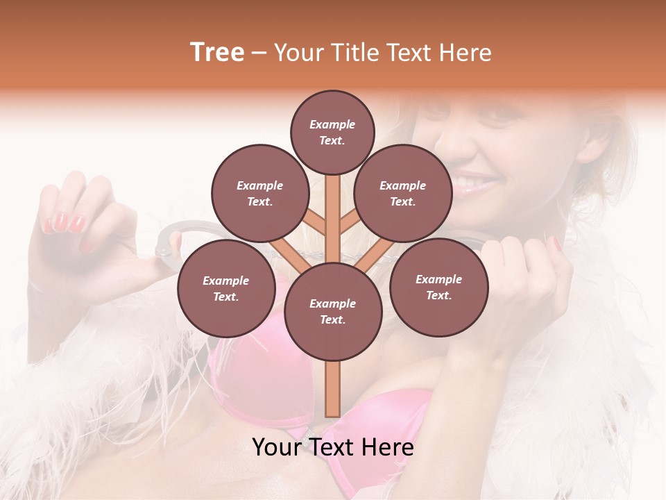 Bra Background Figure PowerPoint Template