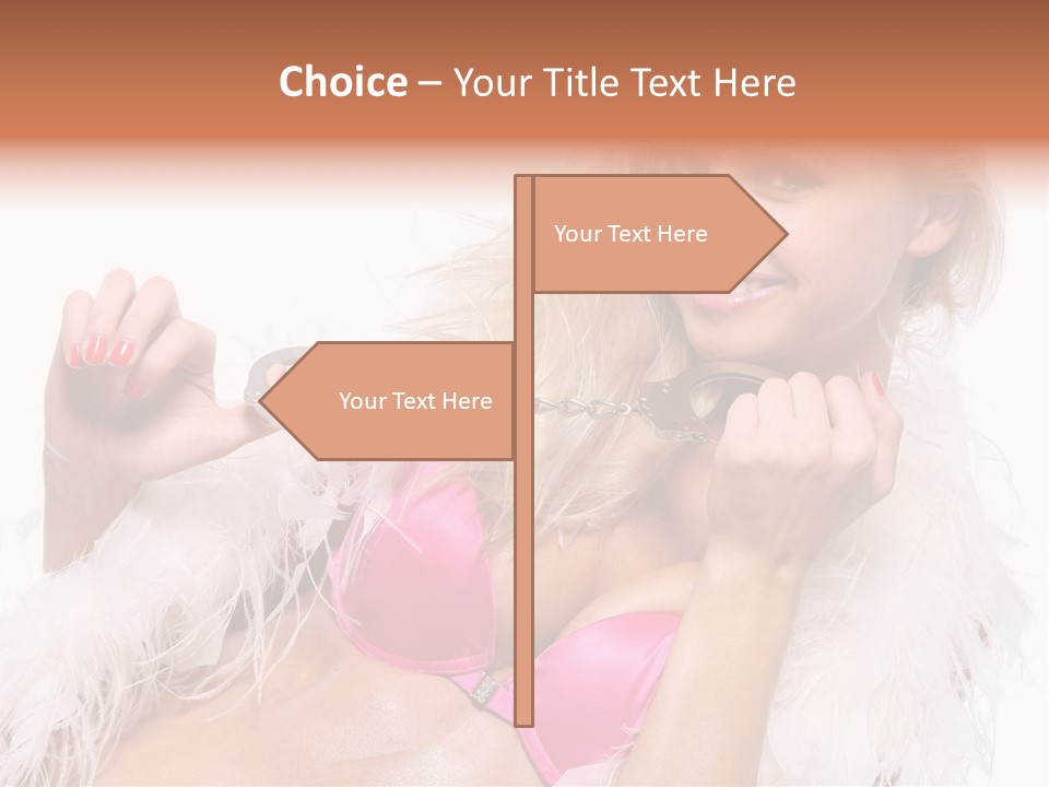 Bra Background Figure PowerPoint Template