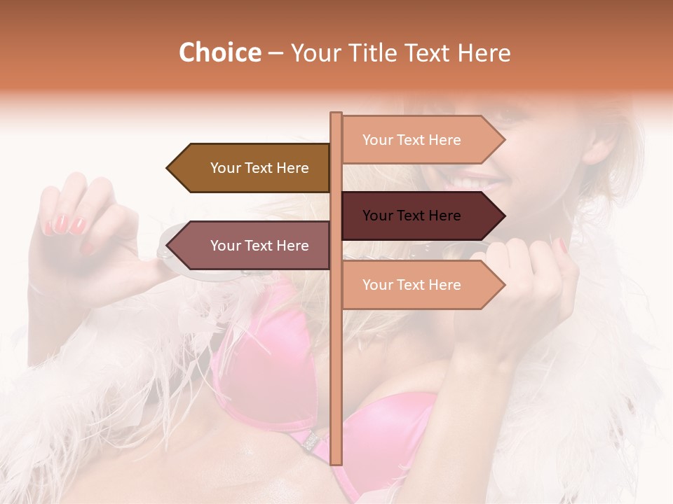 Bra Background Figure PowerPoint Template