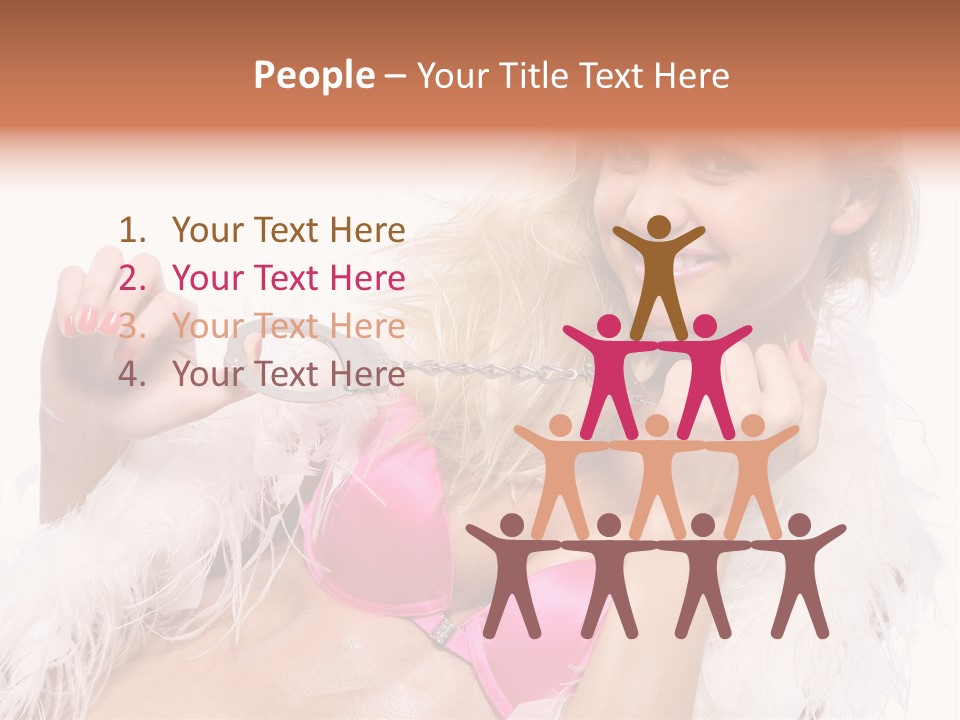 Bra Background Figure PowerPoint Template