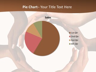 Multiracial Hands Synergy PowerPoint Template