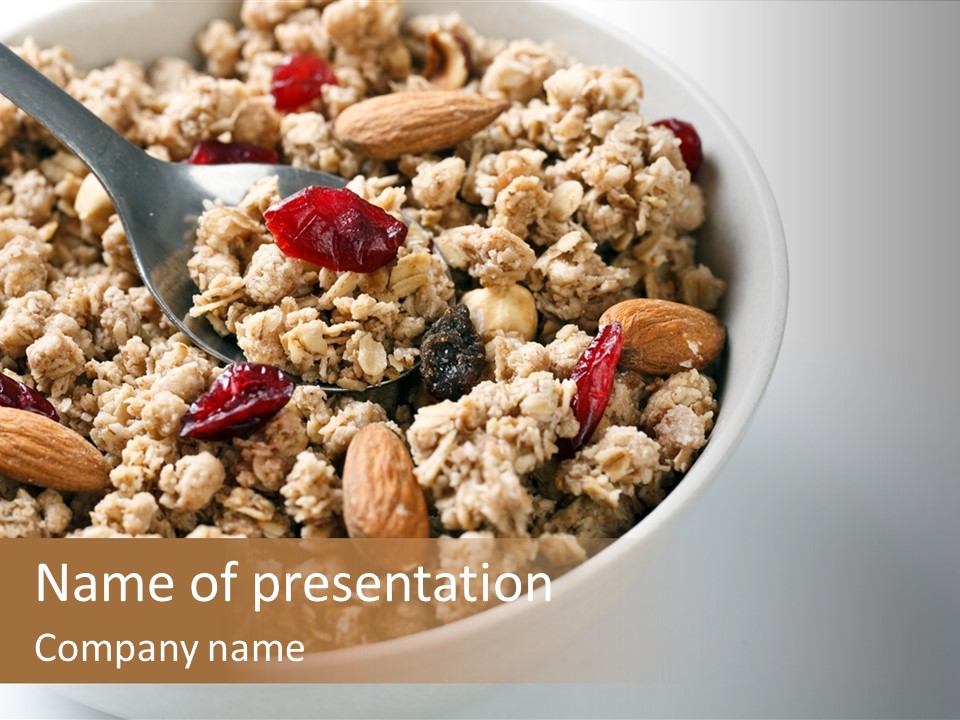 Lifestyle Eat Closeup PowerPoint Template