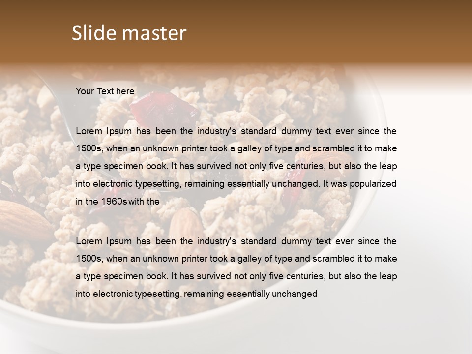 Lifestyle Eat Closeup PowerPoint Template