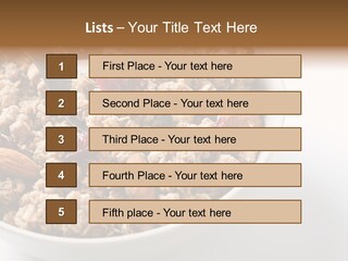 Lifestyle Eat Closeup PowerPoint Template