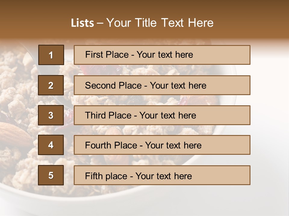 Lifestyle Eat Closeup PowerPoint Template