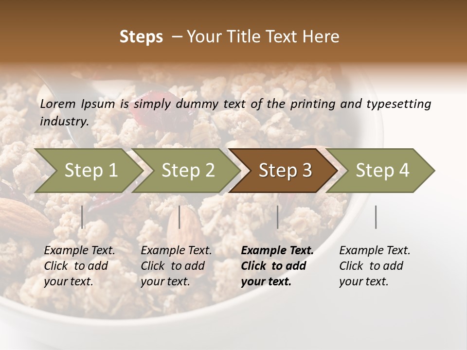 Lifestyle Eat Closeup PowerPoint Template