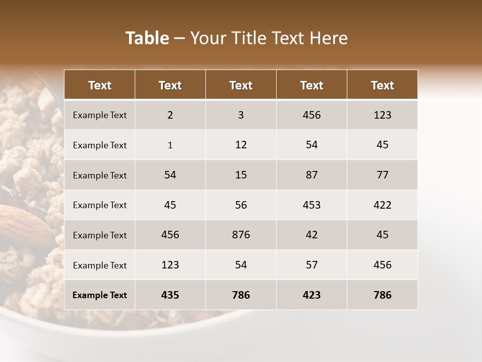 Lifestyle Eat Closeup PowerPoint Template