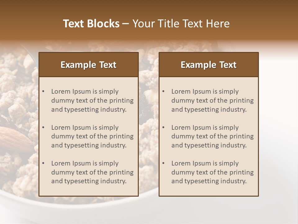 Lifestyle Eat Closeup PowerPoint Template