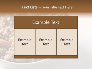 Lifestyle Eat Closeup PowerPoint Template