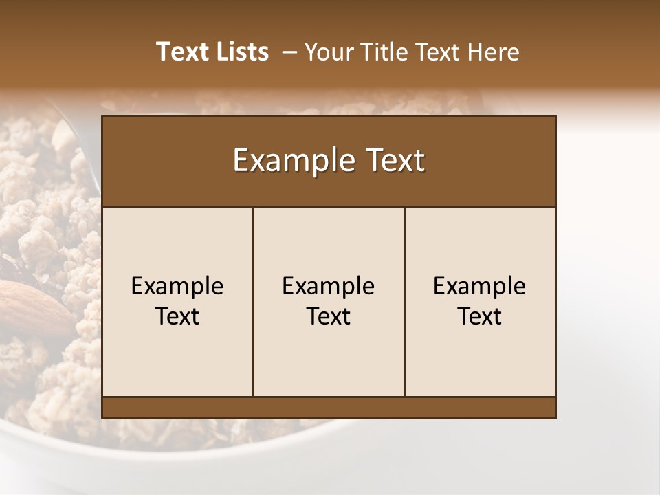 Lifestyle Eat Closeup PowerPoint Template