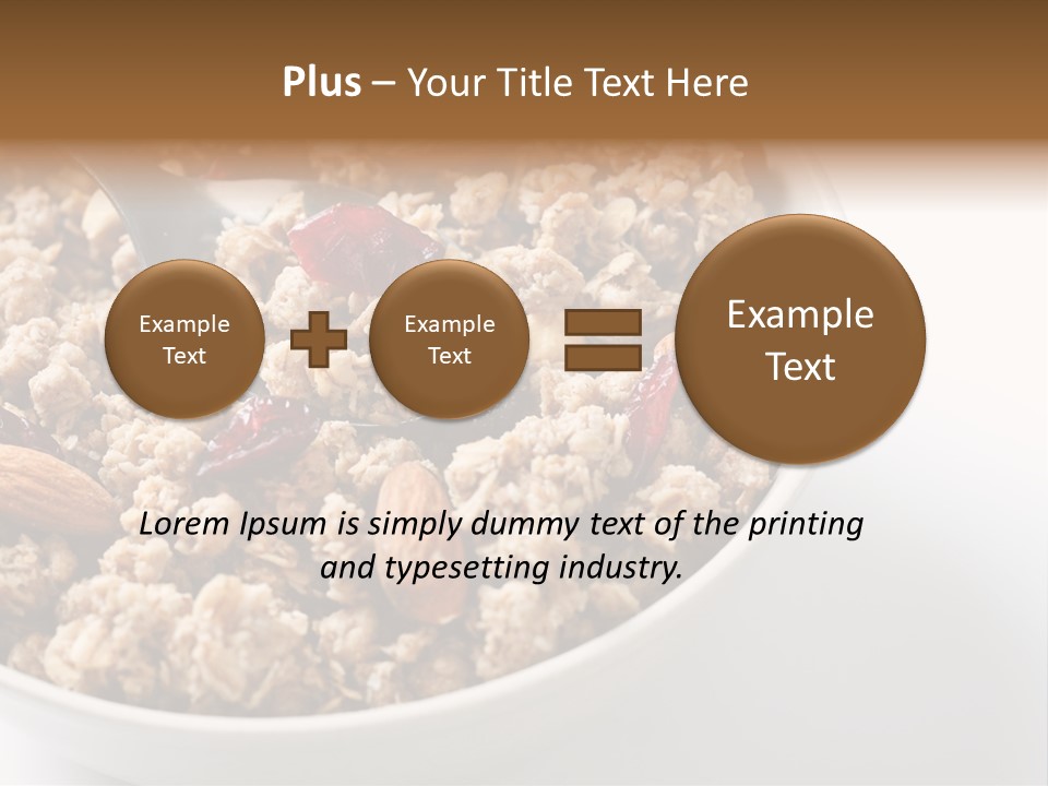 Lifestyle Eat Closeup PowerPoint Template