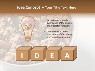 Lifestyle Eat Closeup PowerPoint Template