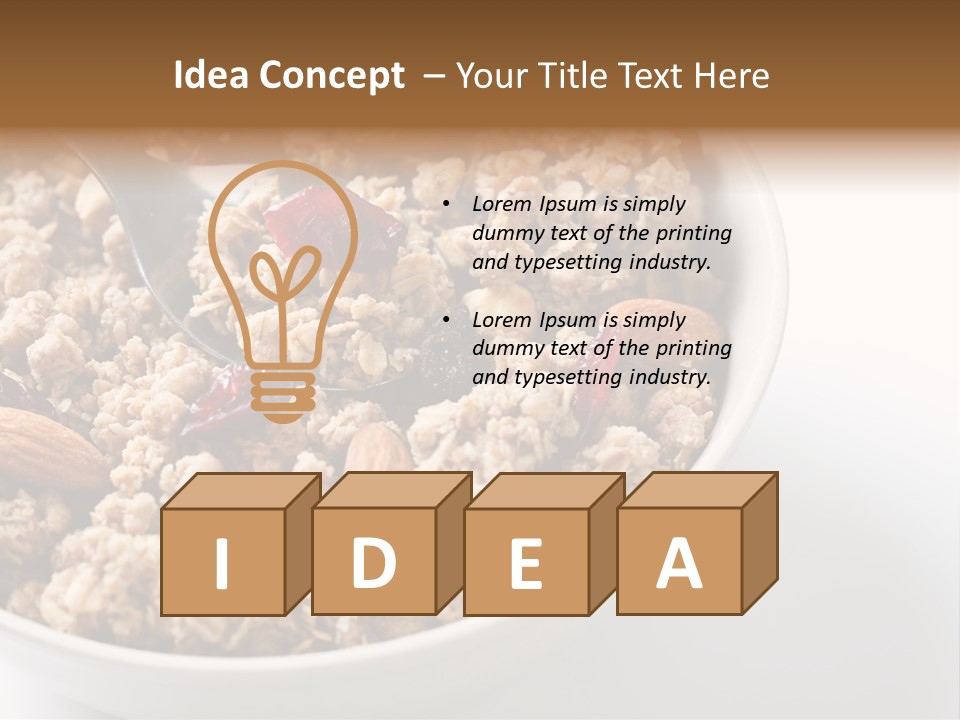 Lifestyle Eat Closeup PowerPoint Template